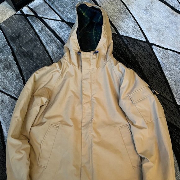 Uniqlo X JW Anderson Khaki 3 in 1 Parka Sherpa Jacket - Picture 1 of 8